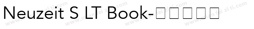 Neuzeit S LT Book字体转换